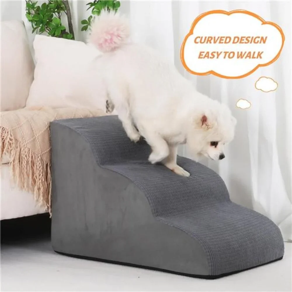 Dog Stairs for Small Dogs to get Beds or Couches, Non-Slip Sturdy Pet Steps